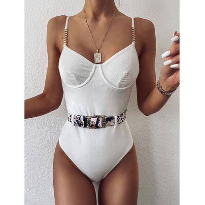 One Piece Corduroy Swimsuit
