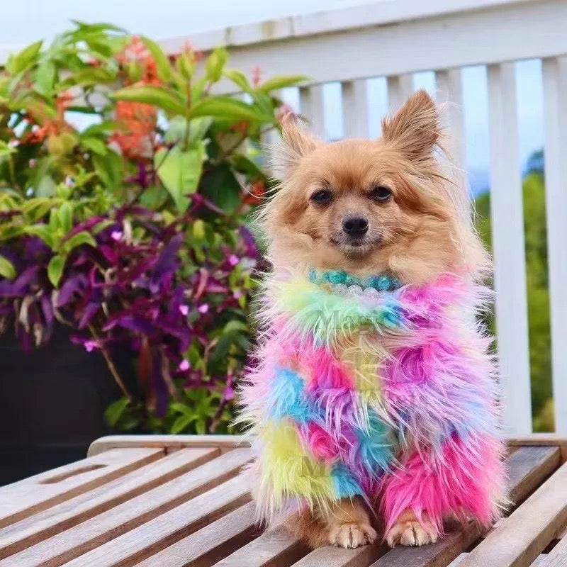 Unicorn Dog Sweater – Luxury Faux Fur Knit Outfit for Dogs