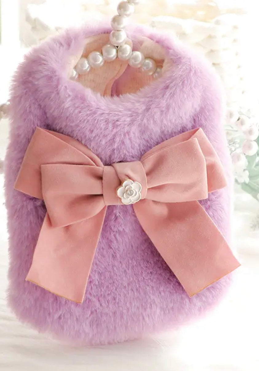 Faux Fur Dog Coat | Pet Occasion Wear