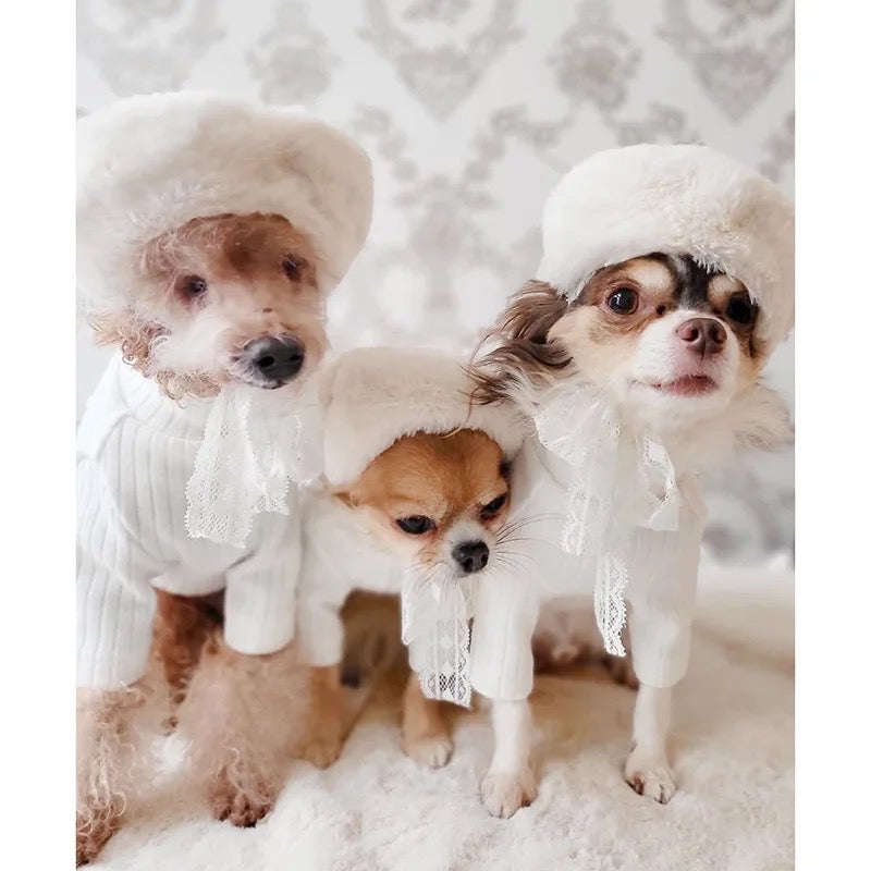 Little Miss Fur Hat – Luxury Faux Fur Pet Hat