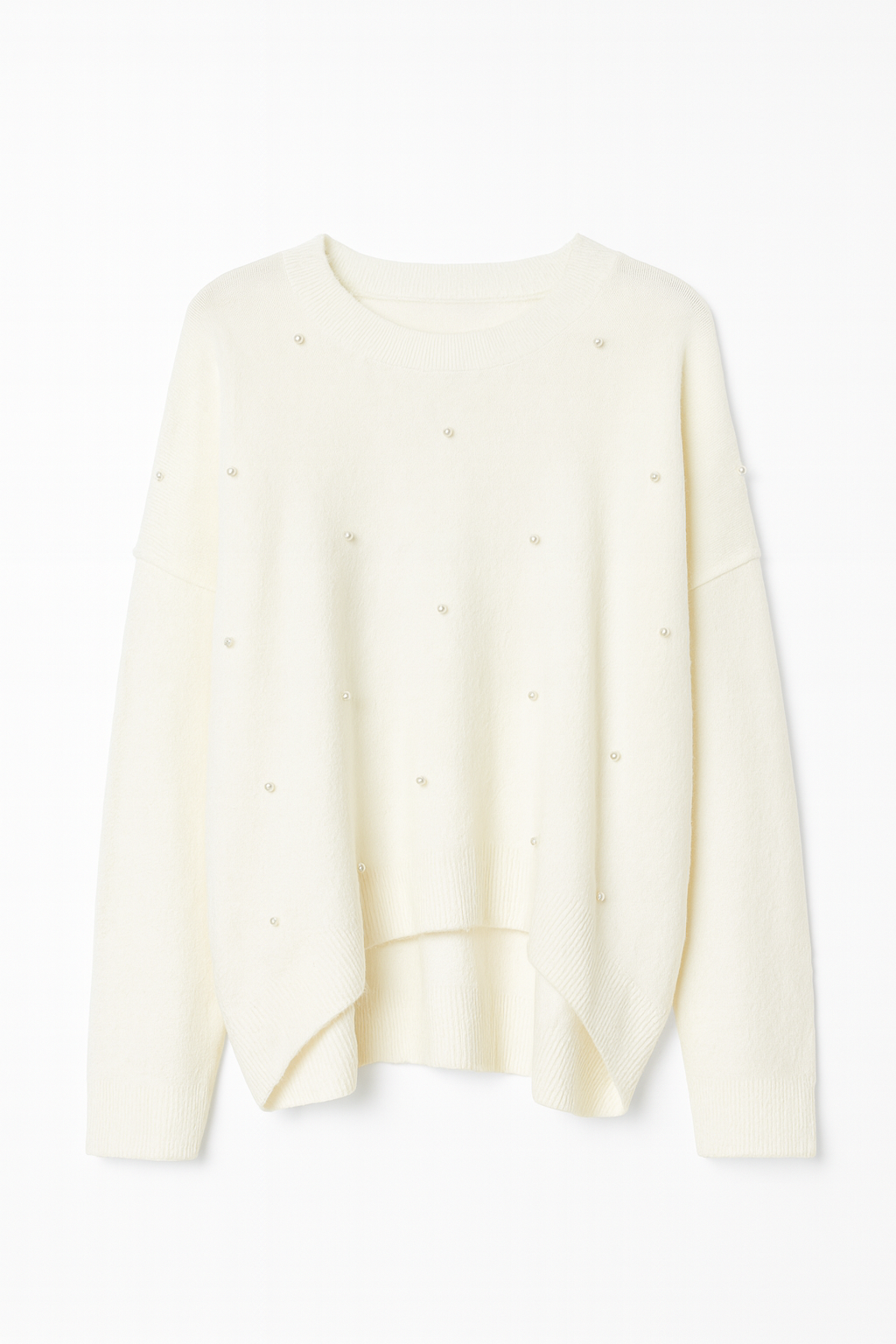 Sam & Jess                                             Women’s Embellished Pearl Crewneck Sweater