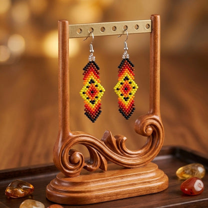 Soul Feather Earrings (fire black)