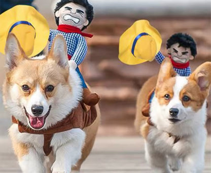 Cowboy Halloween Costume for Dogs – Western Dog Costume