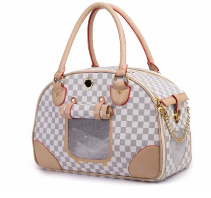 Chewy Patton Pet Carrier – Luxury Soft-Sided Travel Bag for Dogs & Cats