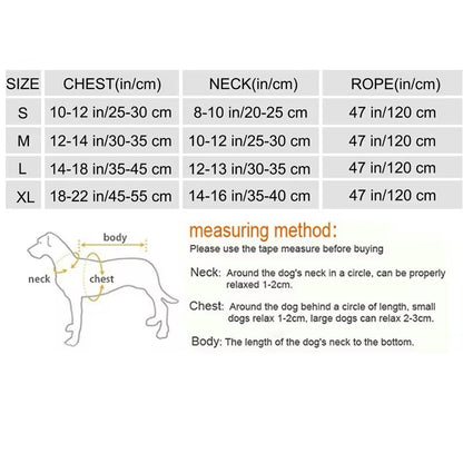 Brittany Dog Harness & Leash Set | Rhinestone Dog Walking Set