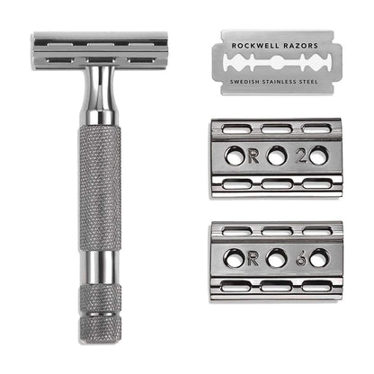 Rockwell 6C Adjustable Safety Razor - Gunmetal Chrome (Beginner Friendly)