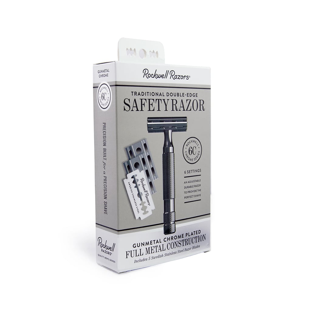 Rockwell 6C Adjustable Safety Razor - Gunmetal Chrome (Beginner Friendly)