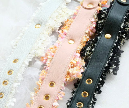 Handmade Tweed Dog Collar | Luxury Pet Collar