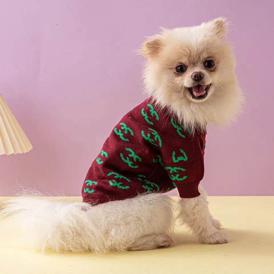 Coco Chewnel Classic Dog Sweater | Cozy Everyday Dog Clothing