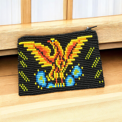 Eagle Beaded coin purse