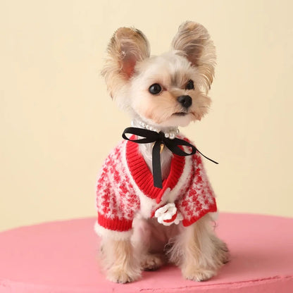 Rosalinda Cozy Knit Dog Sweater | Warm Everyday Dog Sweater