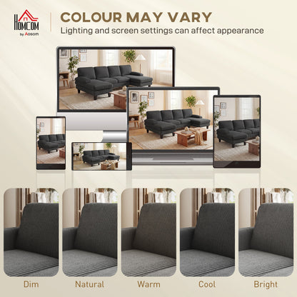 Sectional Sofa, U Shaped Couch with Double Chaise, Pillow-top Armrests and Spring Cushions, 2200lb Capacity, Beige
