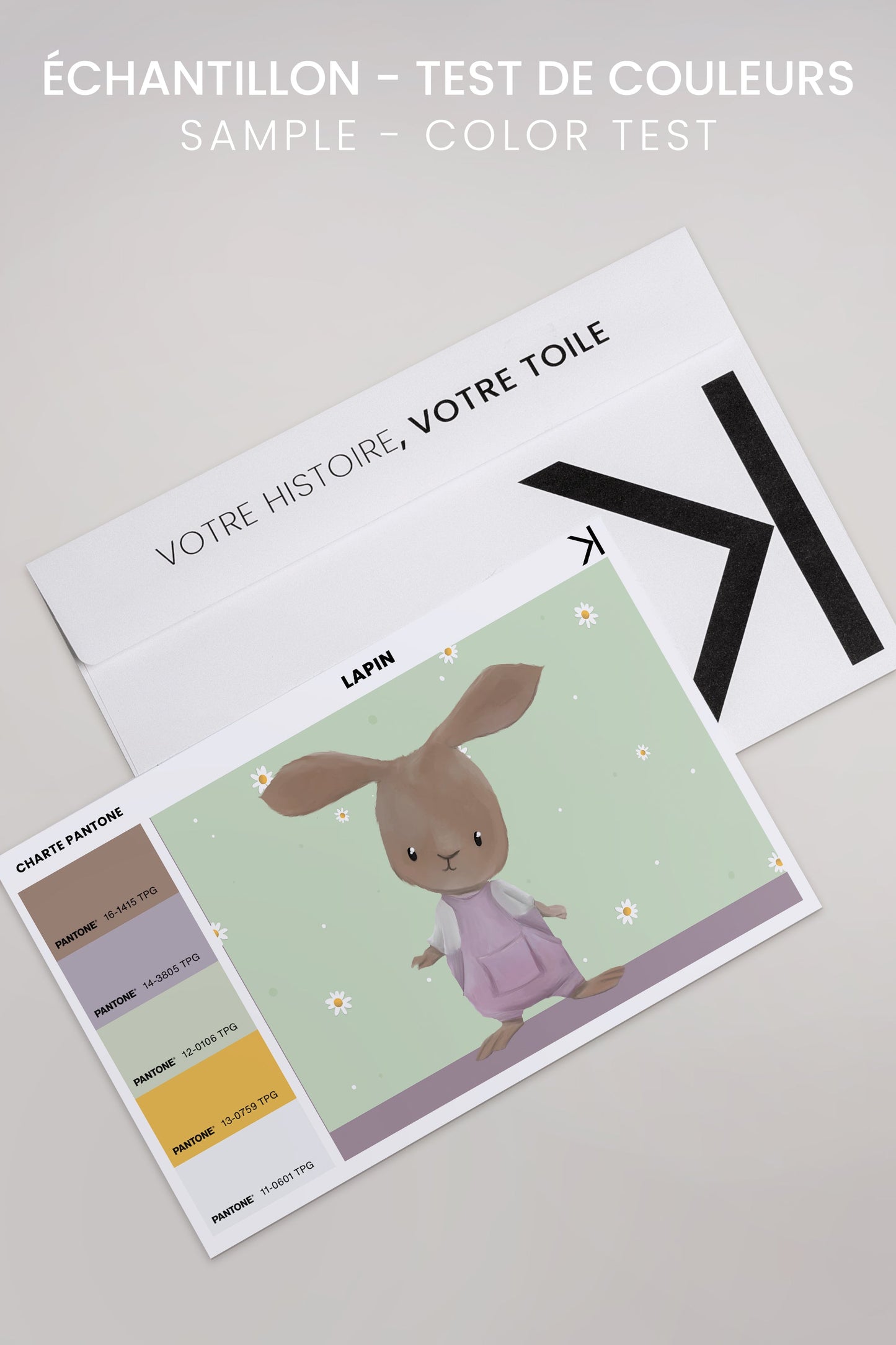 LAPIN, Oeuvre sur toile étirée