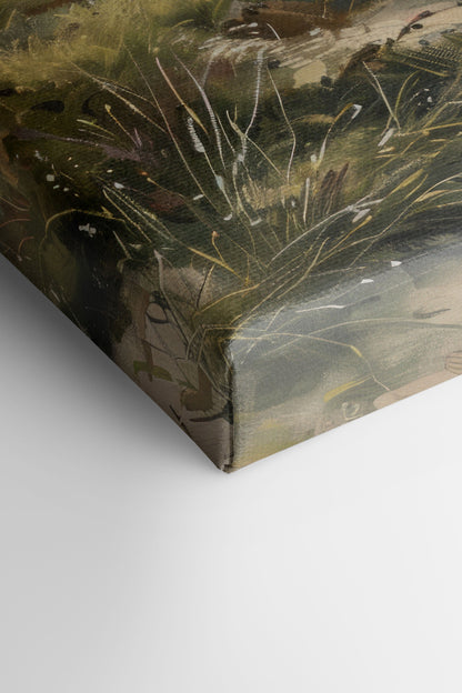 LUSH LITTORAL, Oeuvre sur toile étirée