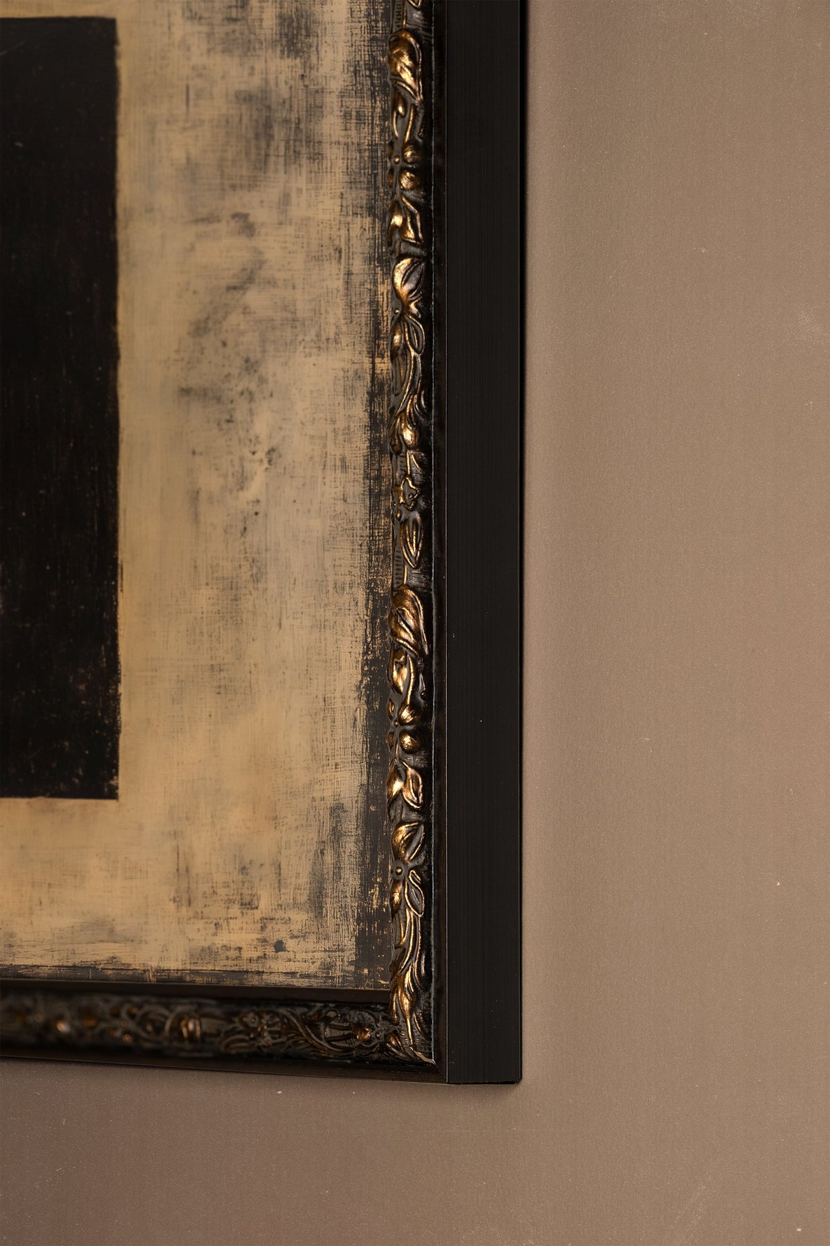 L'ESSENCE DU NOIR, CADRE VINTAGE BRONZE