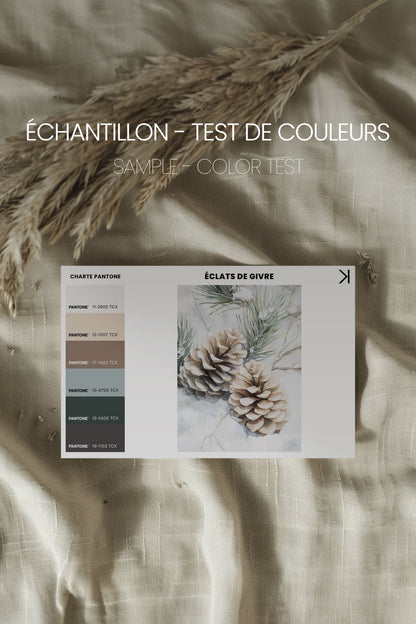 ÉCLATS DE GIVRE, Oeuvre sur toile étirée