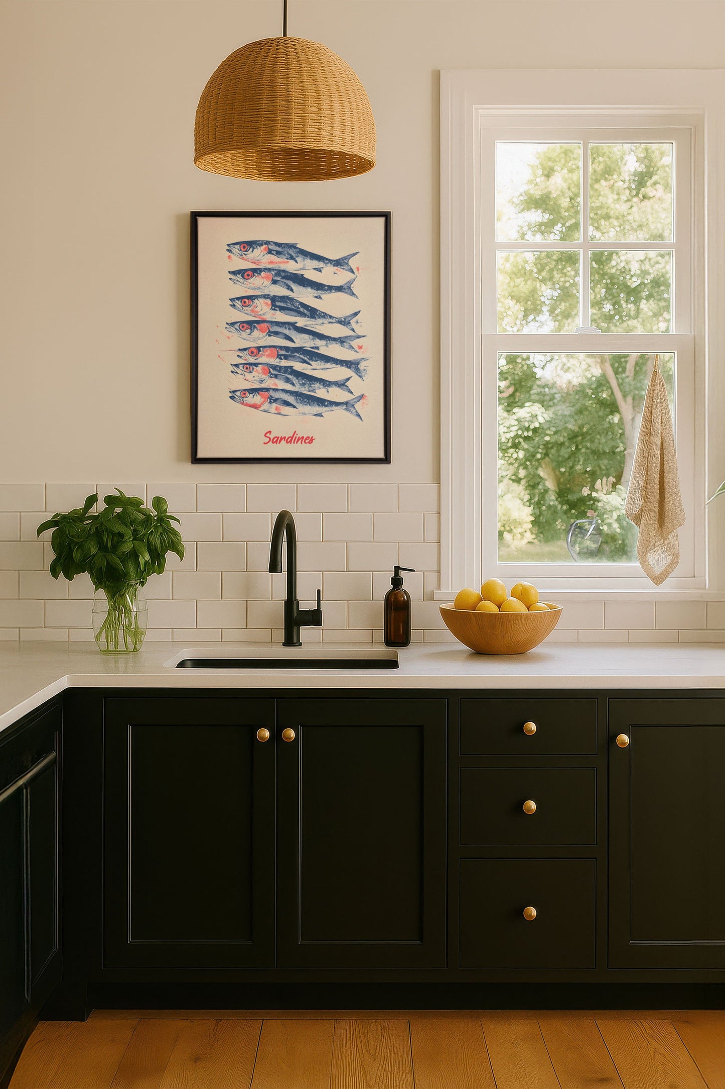 LES SARDINES, Oeuvre sur toile étirée