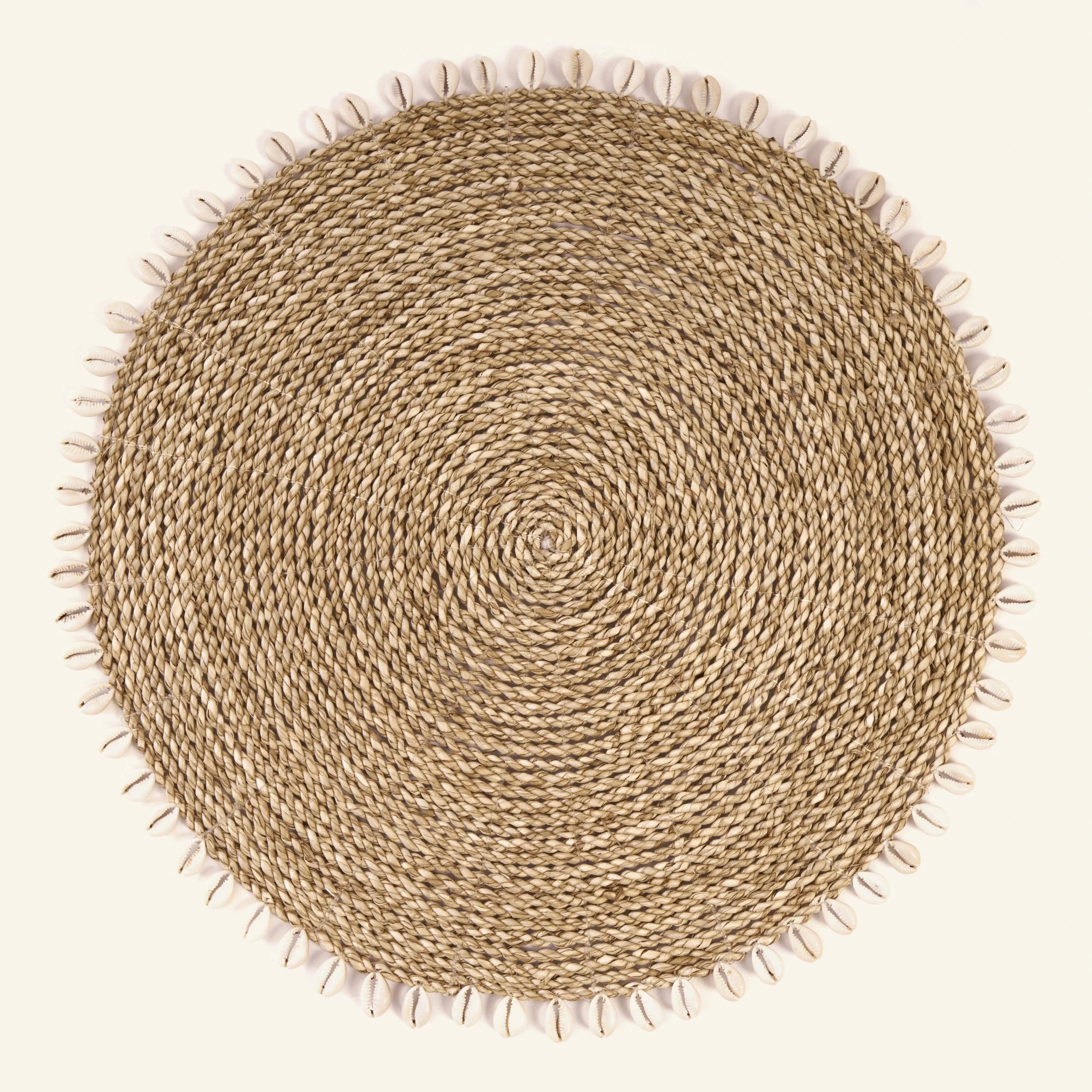 Napperon Seagrass Shell - Naturel