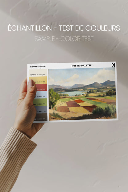 RUSTIC PALETTE, Oeuvre sur toile étirée
