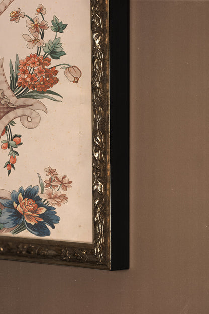 SYMPHONIE BOTANIQUE, CADRE VINTAGE ARGENT