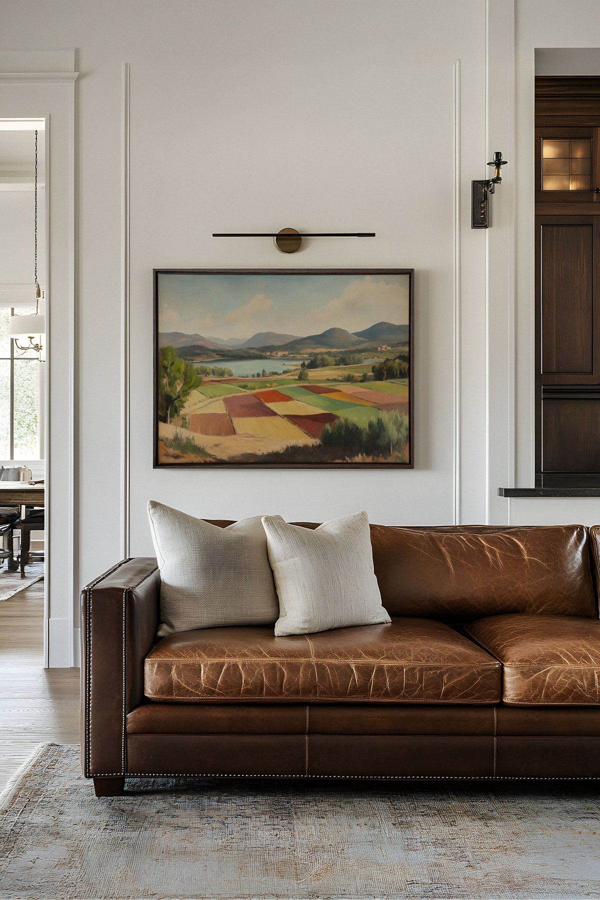 RUSTIC PALETTE, Oeuvre sur toile étirée