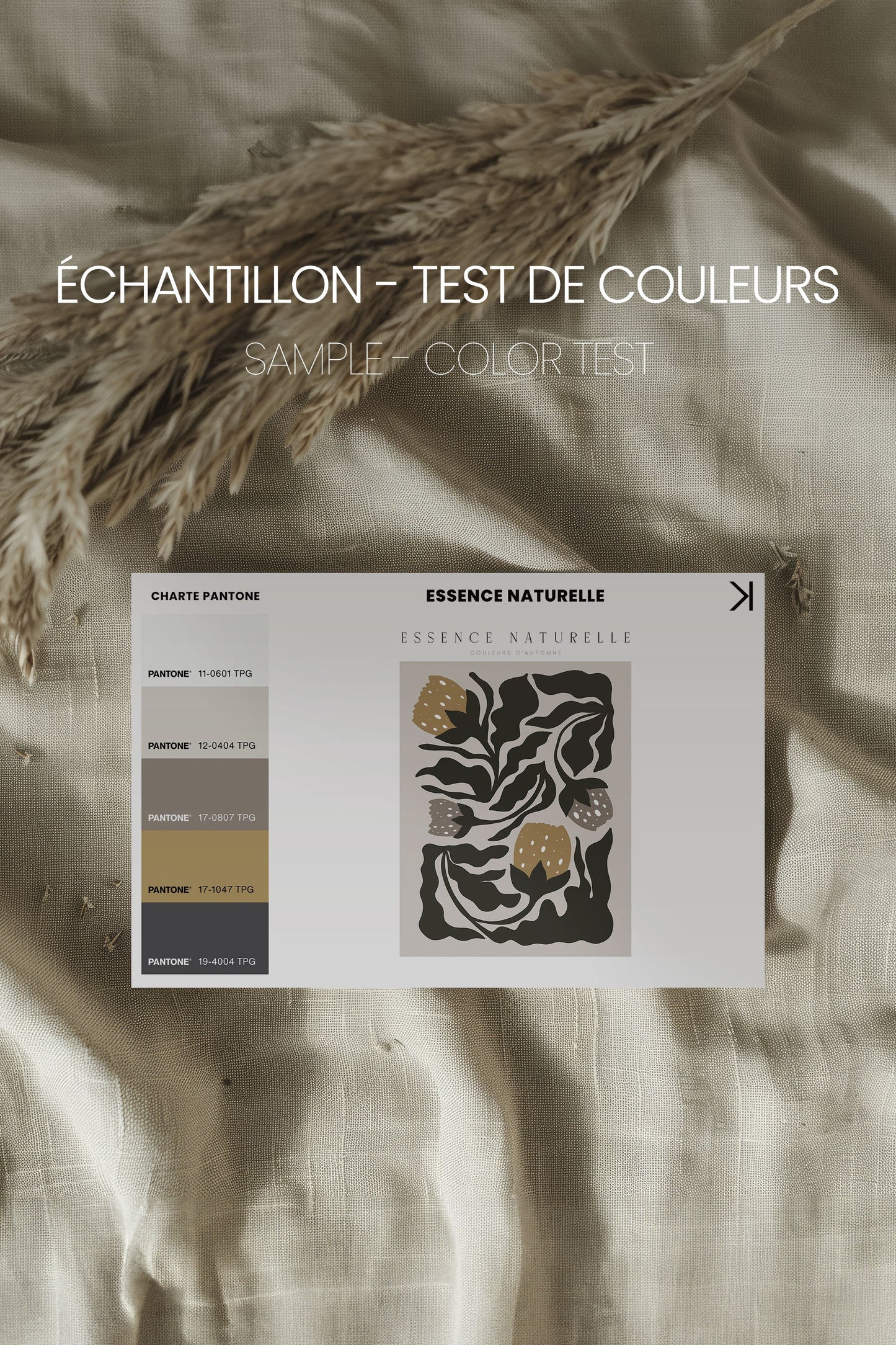 ESSENCE NATURELLE, toile imprimée