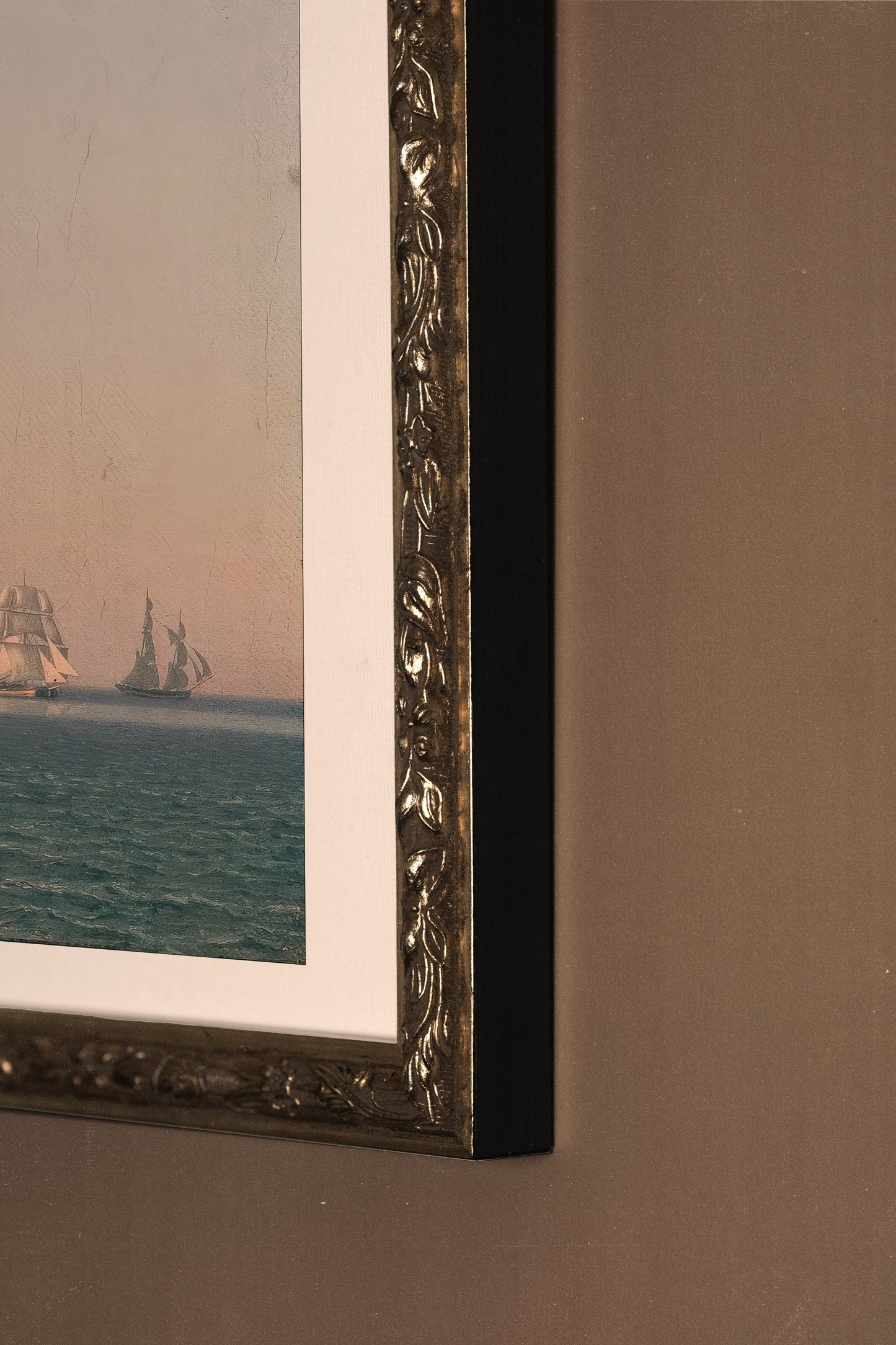 LA PROMESSE DES FLOTS, CADRE VINTAGE ARGENT