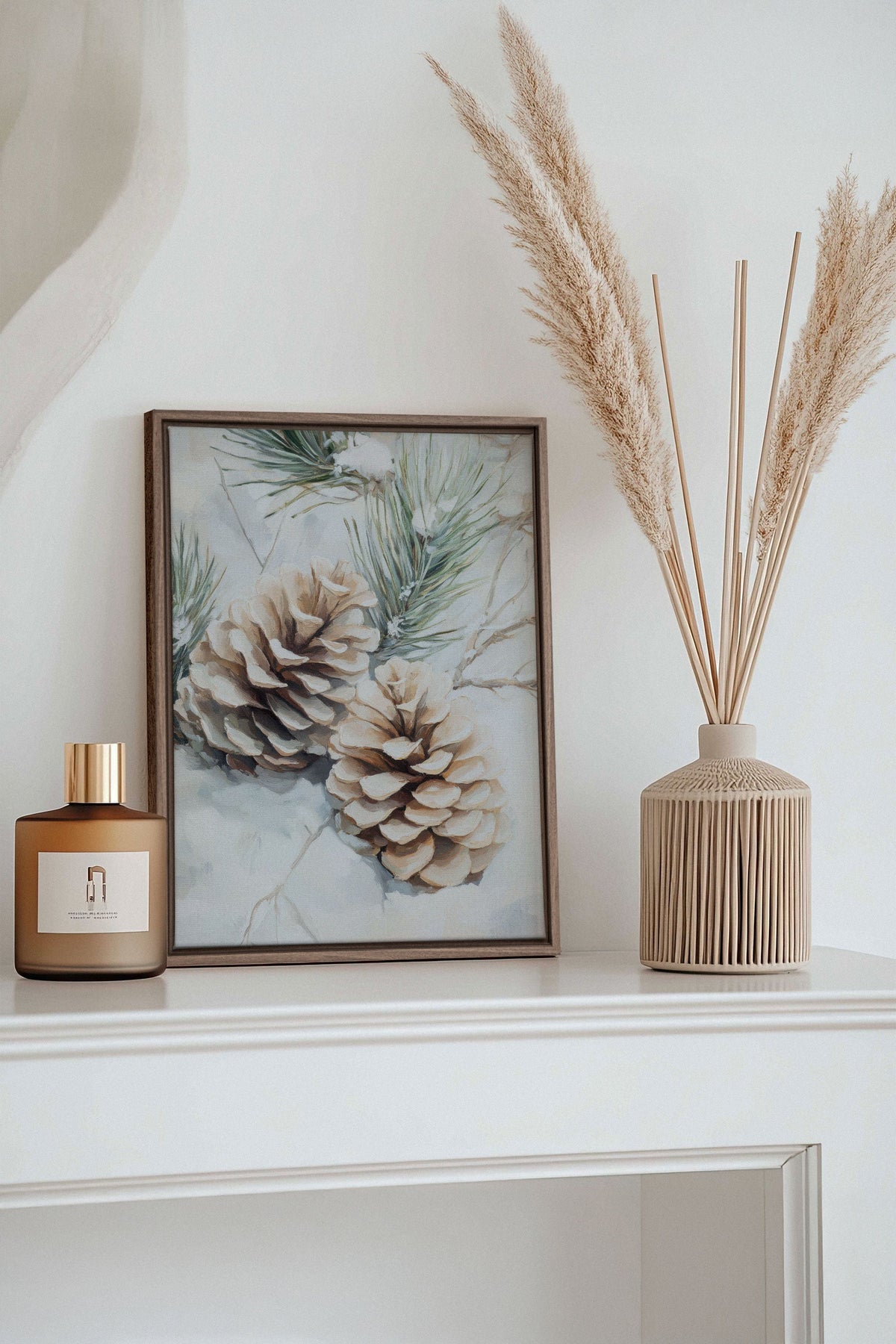 ÉCLATS DE GIVRE, Oeuvre sur toile étirée