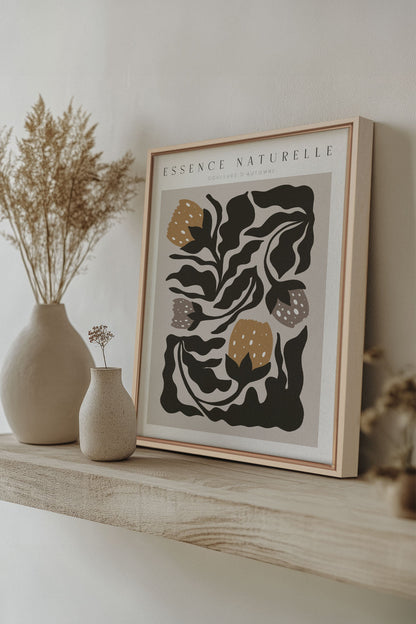 ESSENCE NATURELLE, Oeuvre sur toile étirée