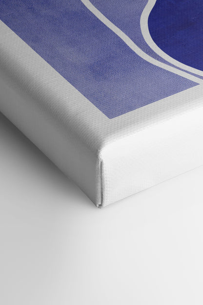 REFLET INDIGO, Oeuvre sur toile étirée