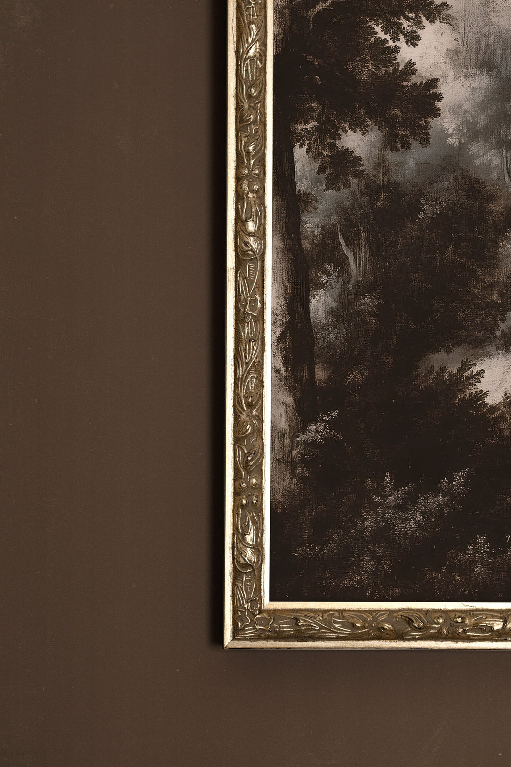 FORÊT OUBLIÉE, CADRE VINTAGE ARGENT