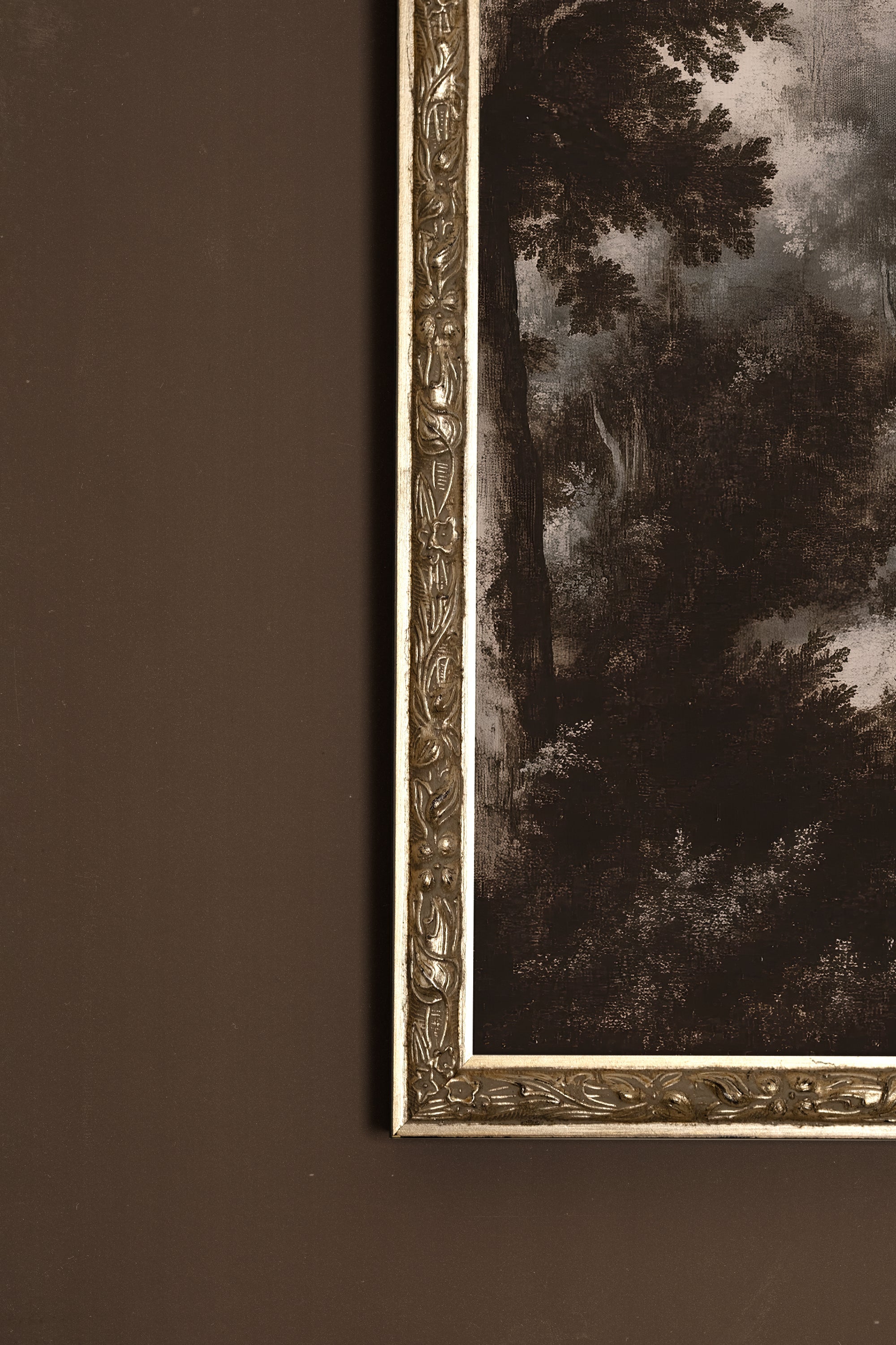 FORÊT OUBLIÉE, CADRE VINTAGE ARGENT