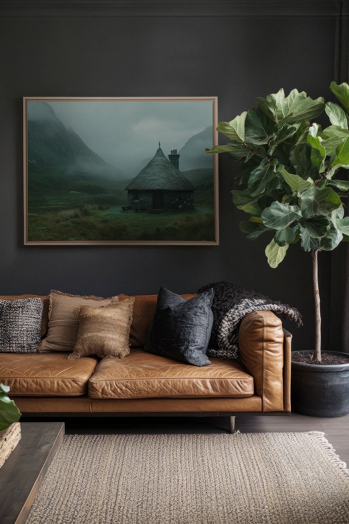 REFUGE DU GARDIEN, Oeuvre sur toile étirée