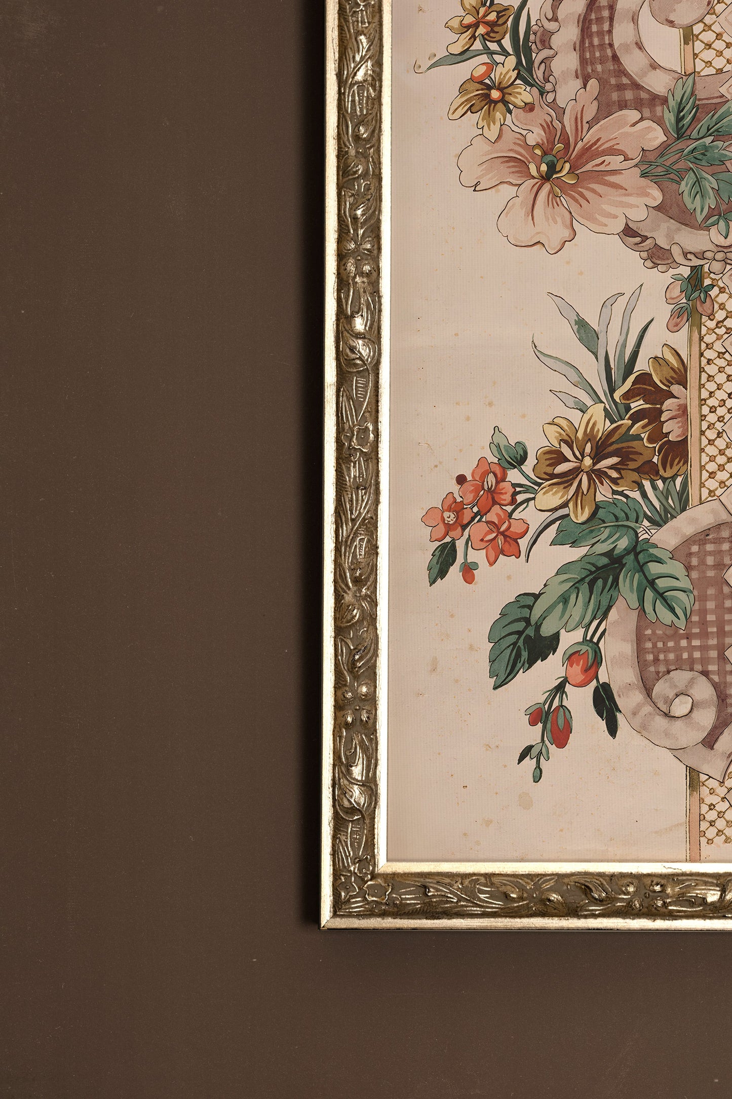 SYMPHONIE BOTANIQUE, CADRE VINTAGE ARGENT