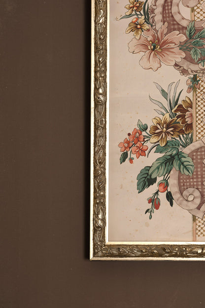 SYMPHONIE BOTANIQUE, CADRE VINTAGE ARGENT