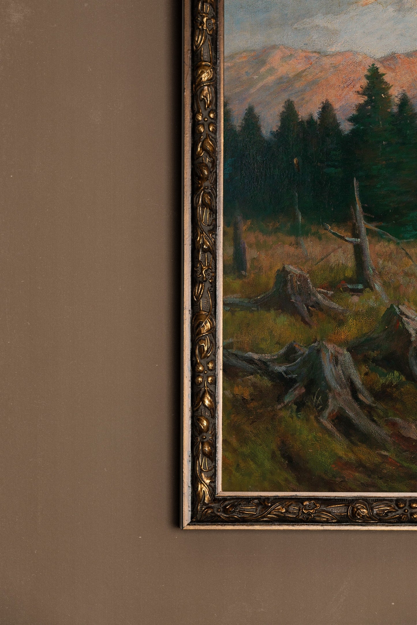 ÂME DE LA FORÊT, CADRE VINTAGE BRONZE