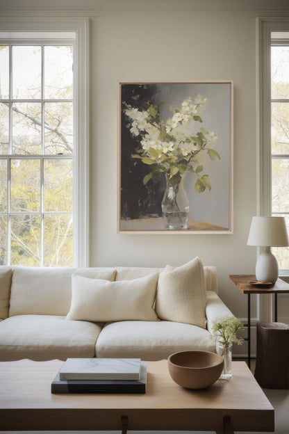 ANTIQUE VASE, Oeuvre sur toile étiré