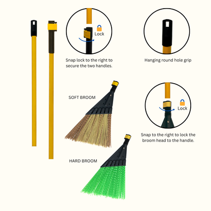 Master Sweep Twin Broom