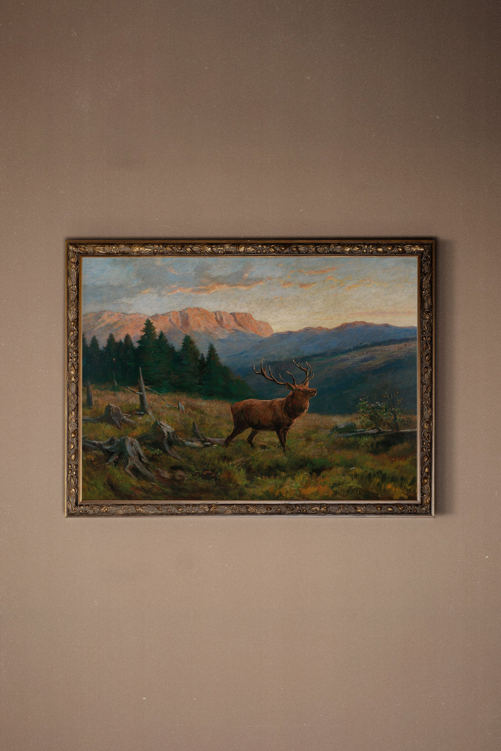 ÂME DE LA FORÊT, CADRE VINTAGE BRONZE