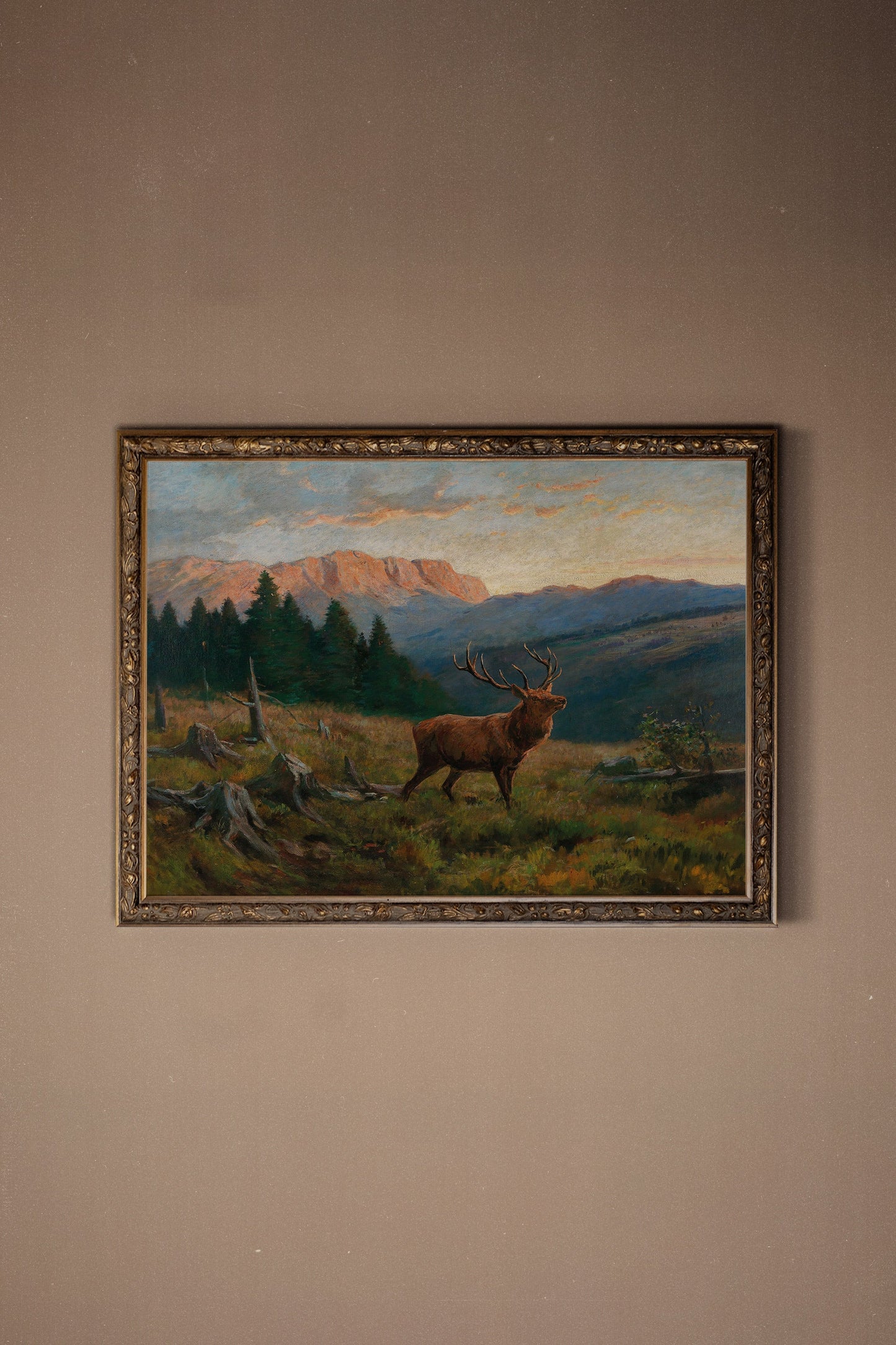 ÂME DE LA FORÊT, CADRE VINTAGE BRONZE