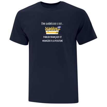T-shirt "Poutine" imprimé