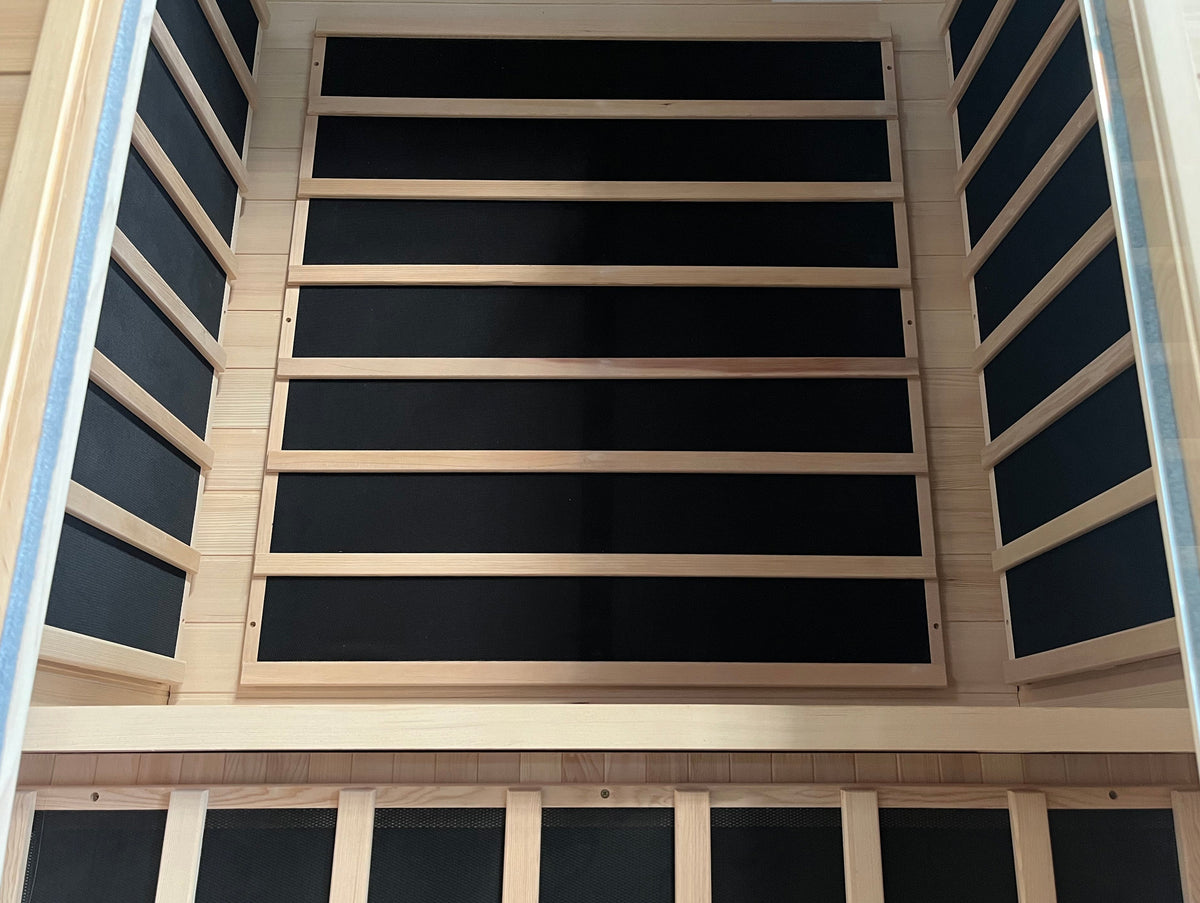 Blisspod | Vienna | Far Infrared Sauna Canadian Hemlock Very Low EMF Sauna, 4 Heaters – 2 Persons