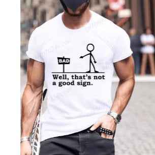 Mens Printed Casual Comfort Short-Sleeve Top