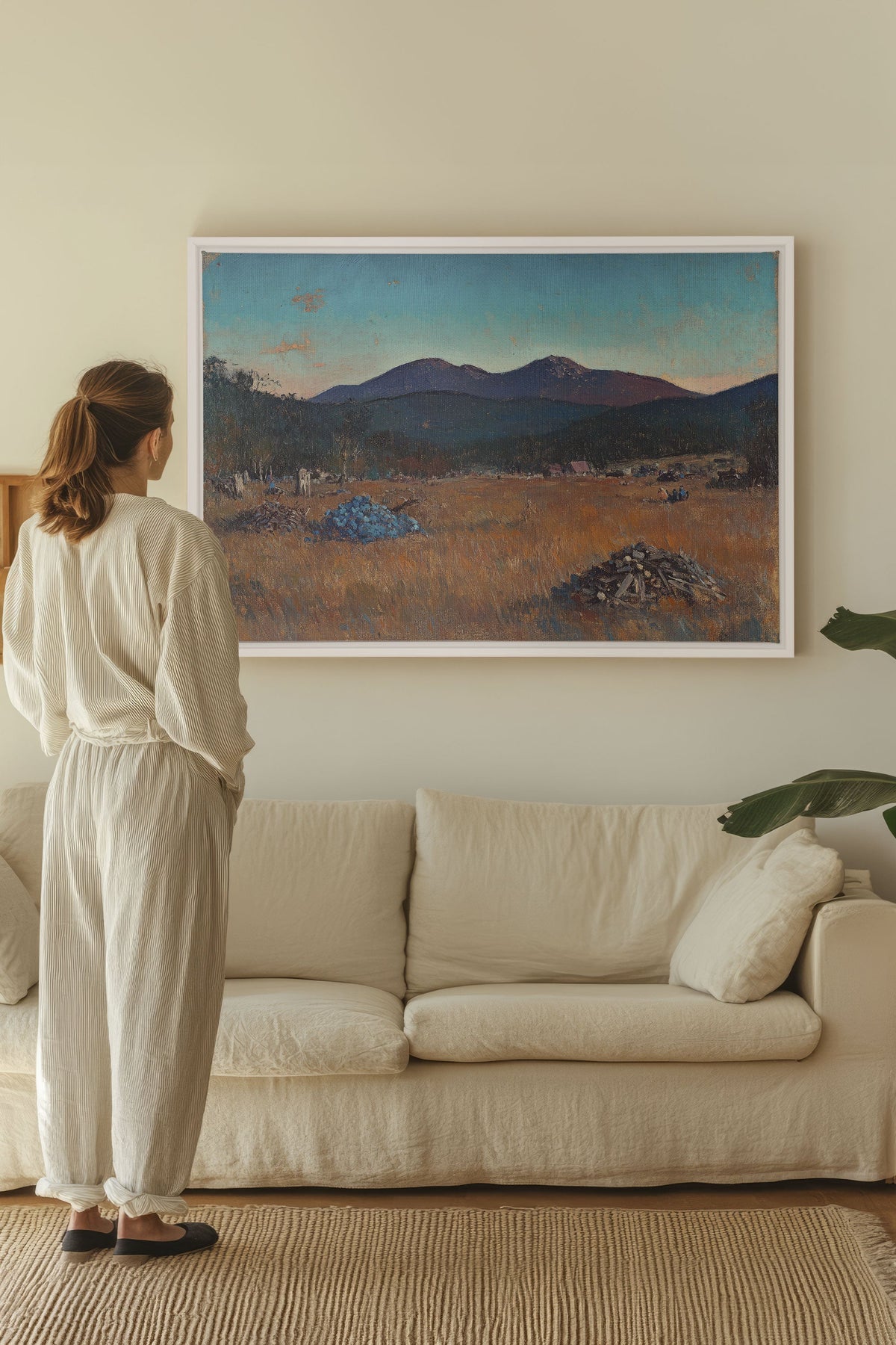 EVENING HARVEST, Oeuvre sur toile étirée