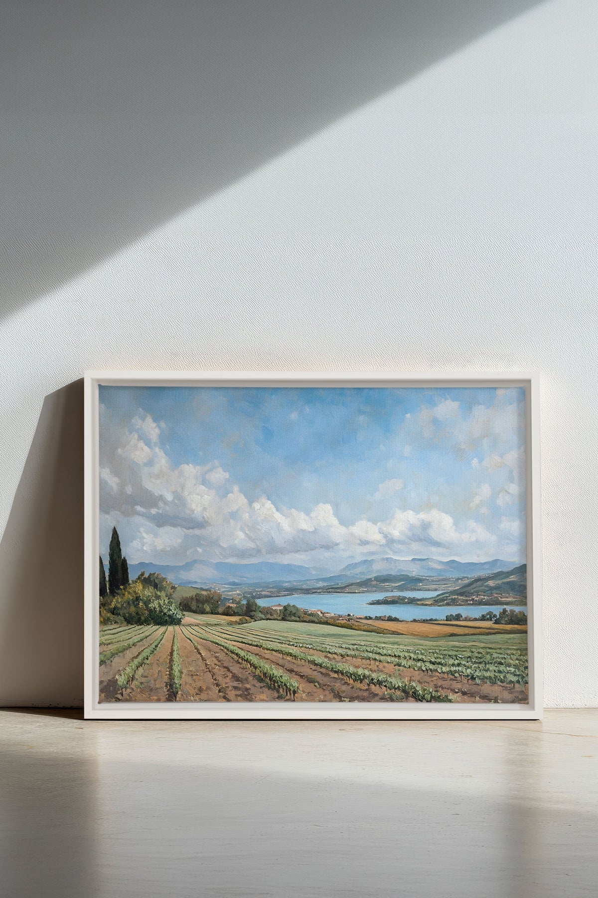 TRANQUIL LAKESIDE, Oeuvre sur toile étirée