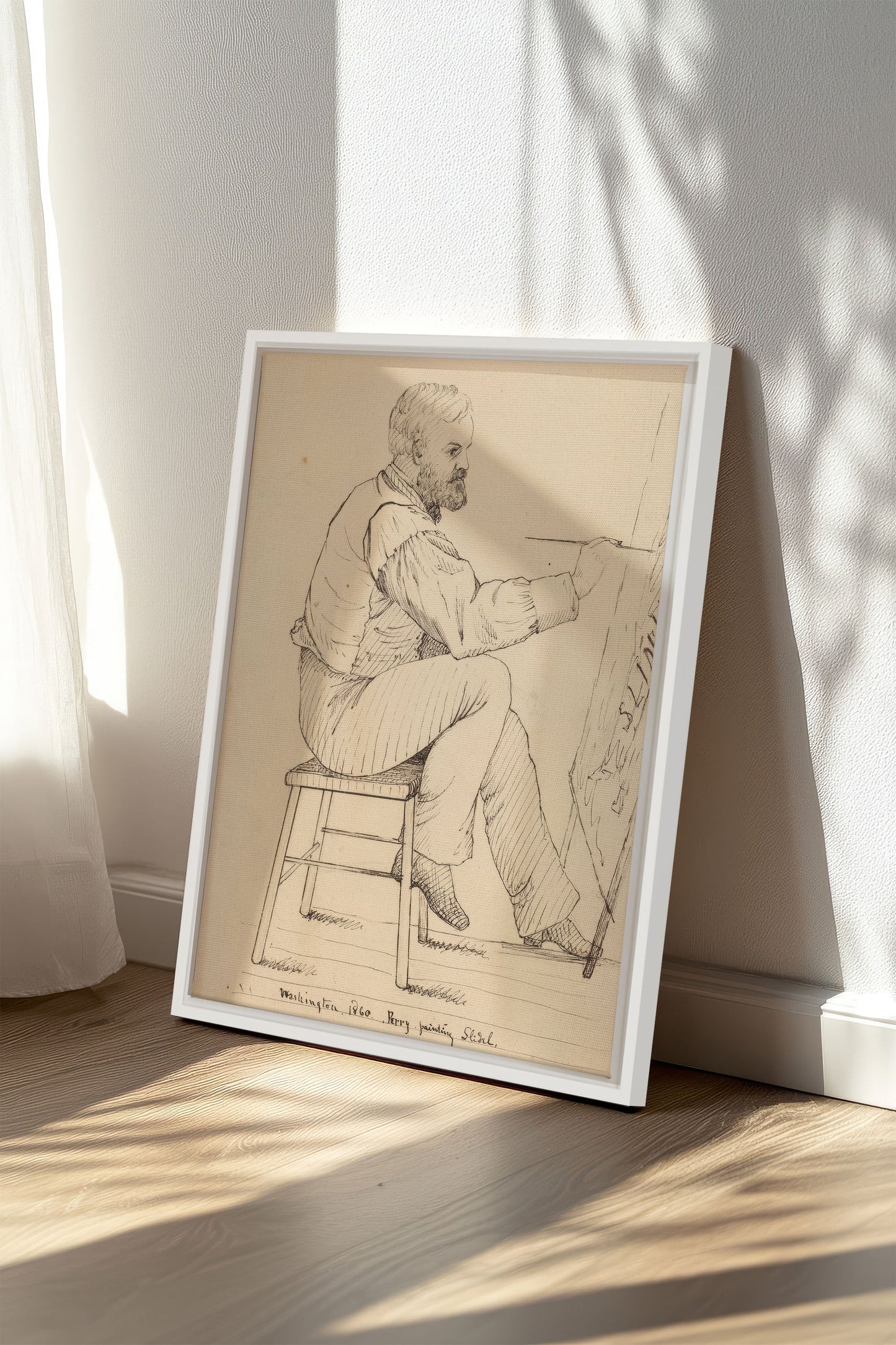 AU FIL DU TRAIT, Oeuvre sur toile étirée