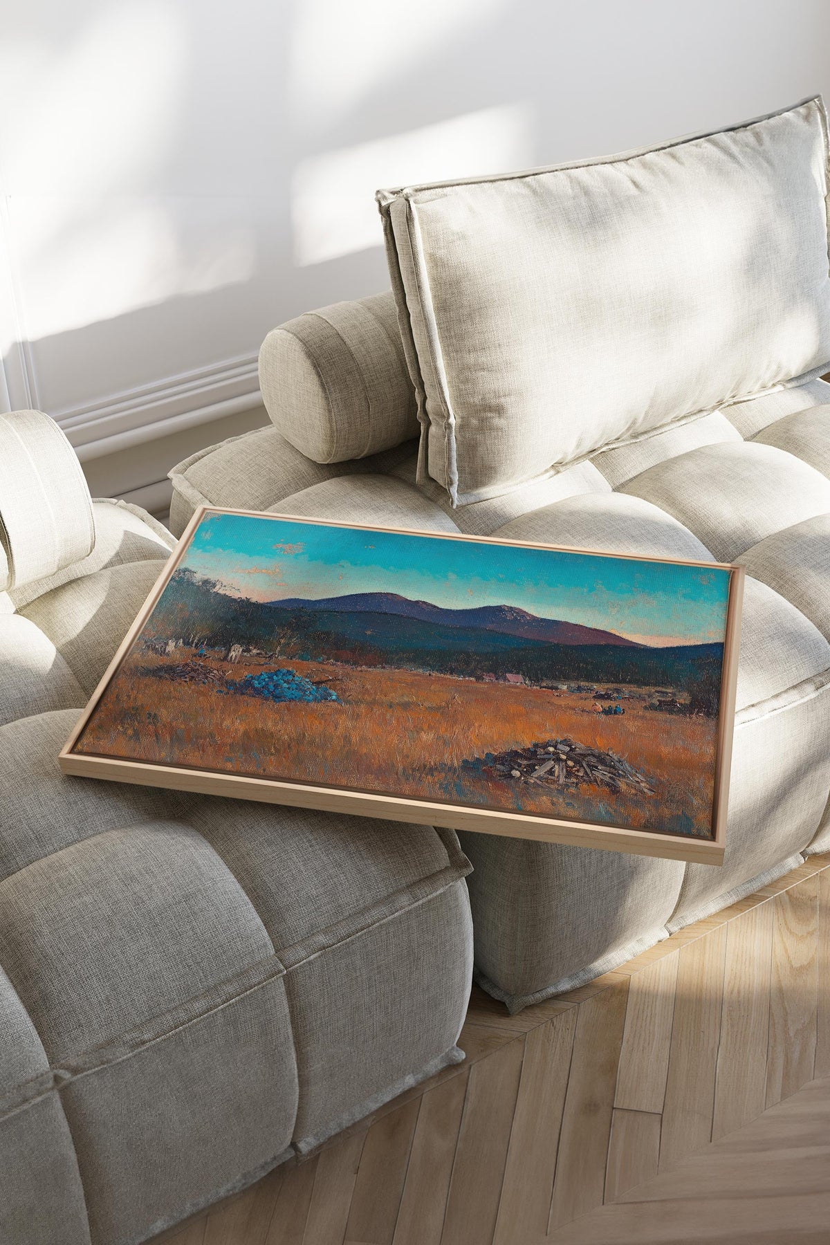 EVENING HARVEST, Oeuvre sur toile étirée