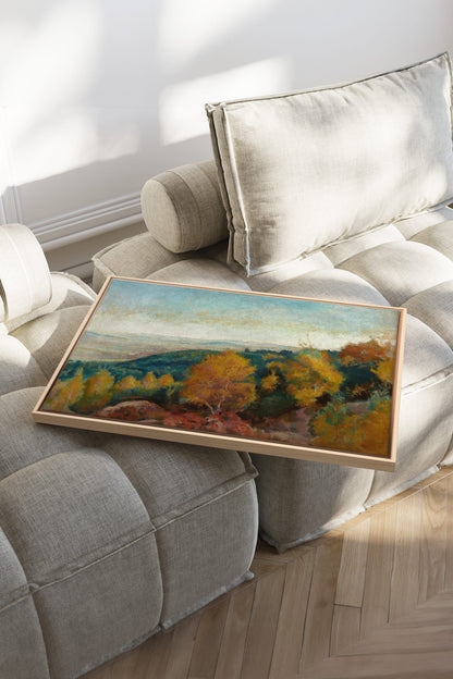 AMBER HILLS, Oeuvre sur toile étirée