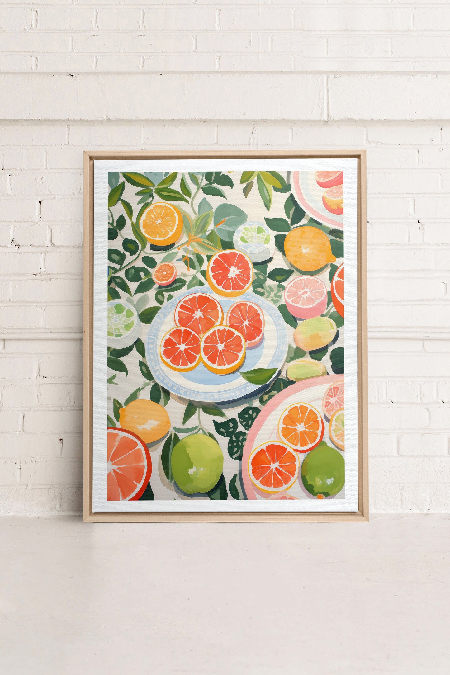 CITRUS DELIGHT, Oeuvre sur toile étirée