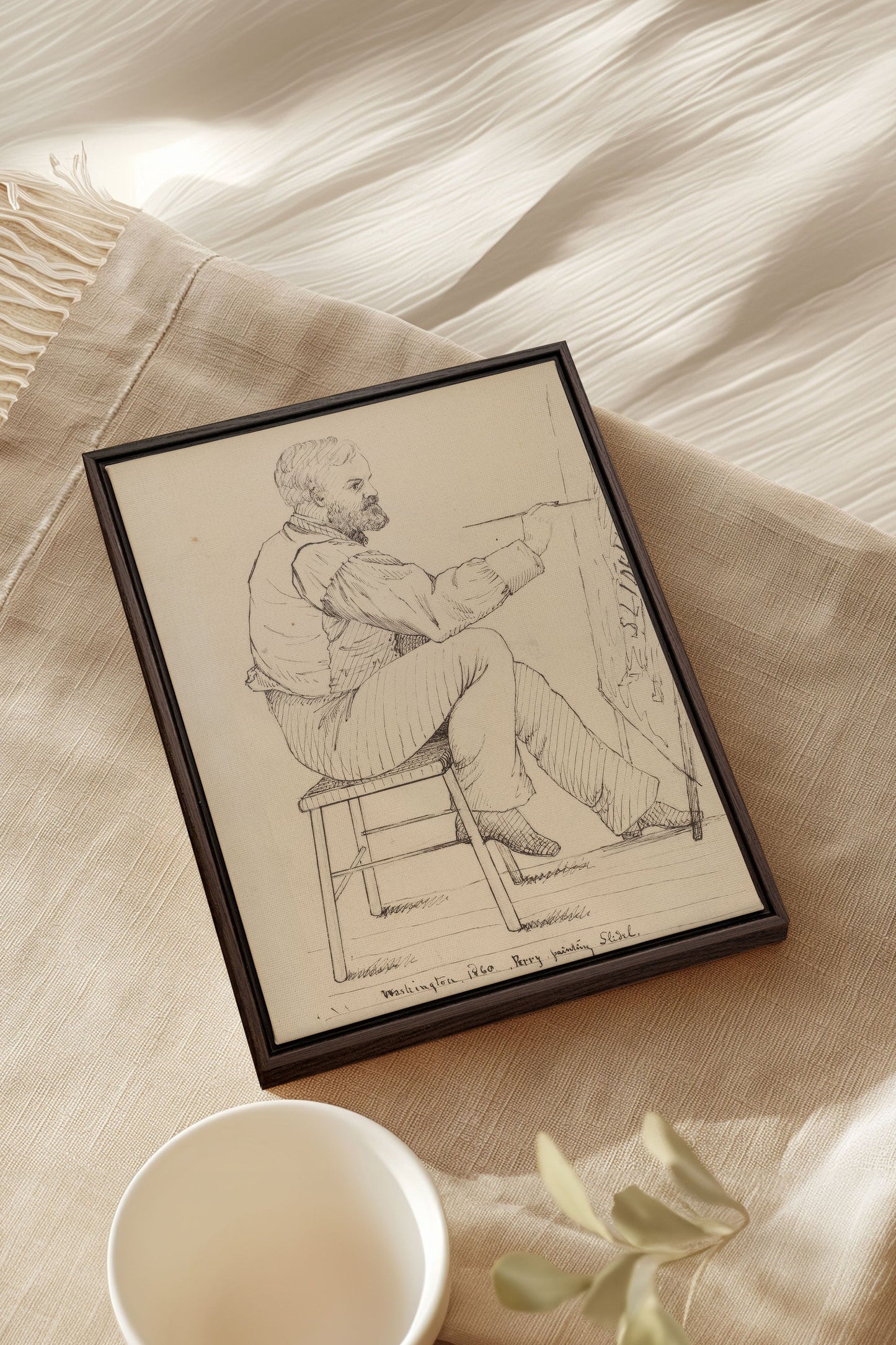 AU FIL DU TRAIT, Oeuvre sur toile étirée